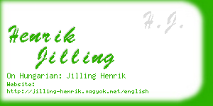 henrik jilling business card